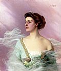 Portrait Of A Lady by Vittorio Matteo Corcos